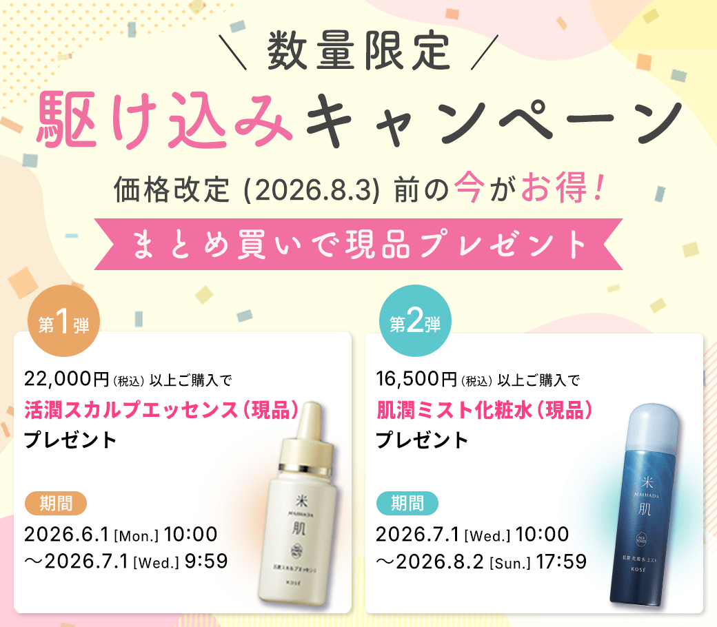 価格改定駆け込みキャンペーン